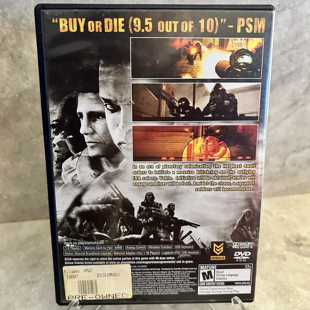 Killzone - Greatest Hits (PlayStation 2, PS2, 2004) *Complete CIB - Tested*